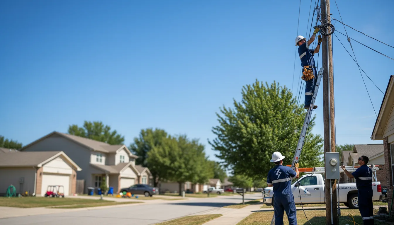 Residential electrician providing installation services in Sinks Grove, WV